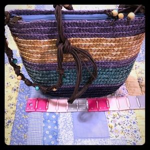 Cruise Club straw hand bag